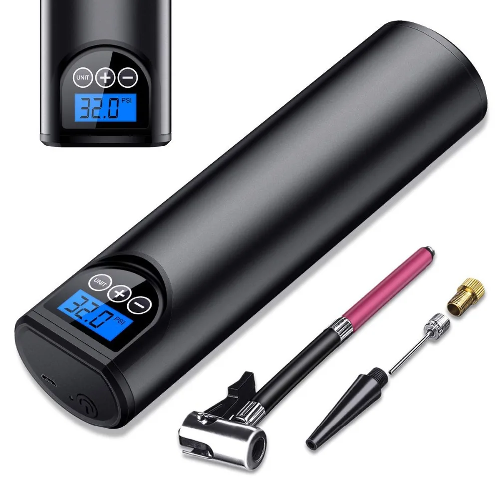 12V 150PSI Rechargeable Air Pump Tire Inflator Cordless Portable Compressor Digital Car Tyre Pump for Car Bicycle Tires Balls
12V 150PSI Rechargeable Air Pump Tire Inflator Cordless Portable Compressor Digital Car Tyre Pump for Car Bicycle Tires Balls