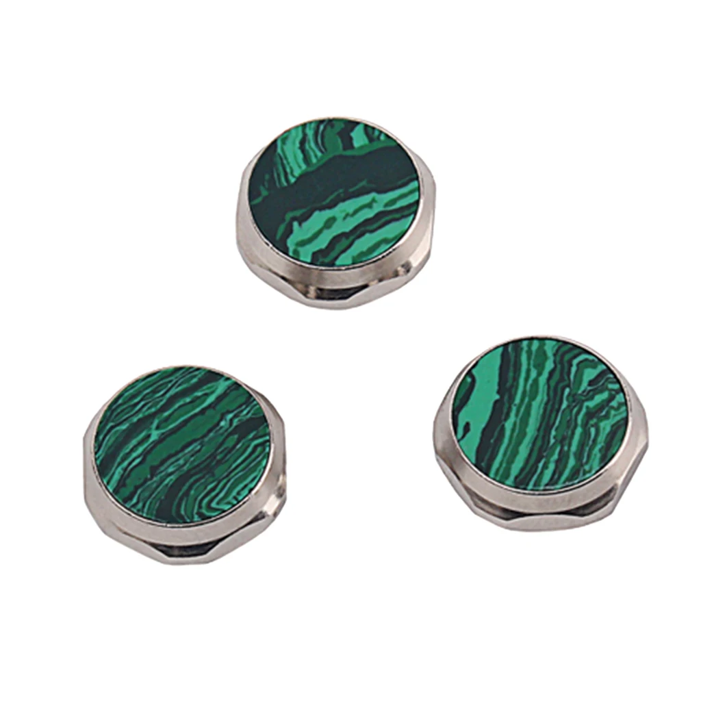 

3x Trumpet Repairing Part Buttons Musical Instrument Trumpet Malachite NEW