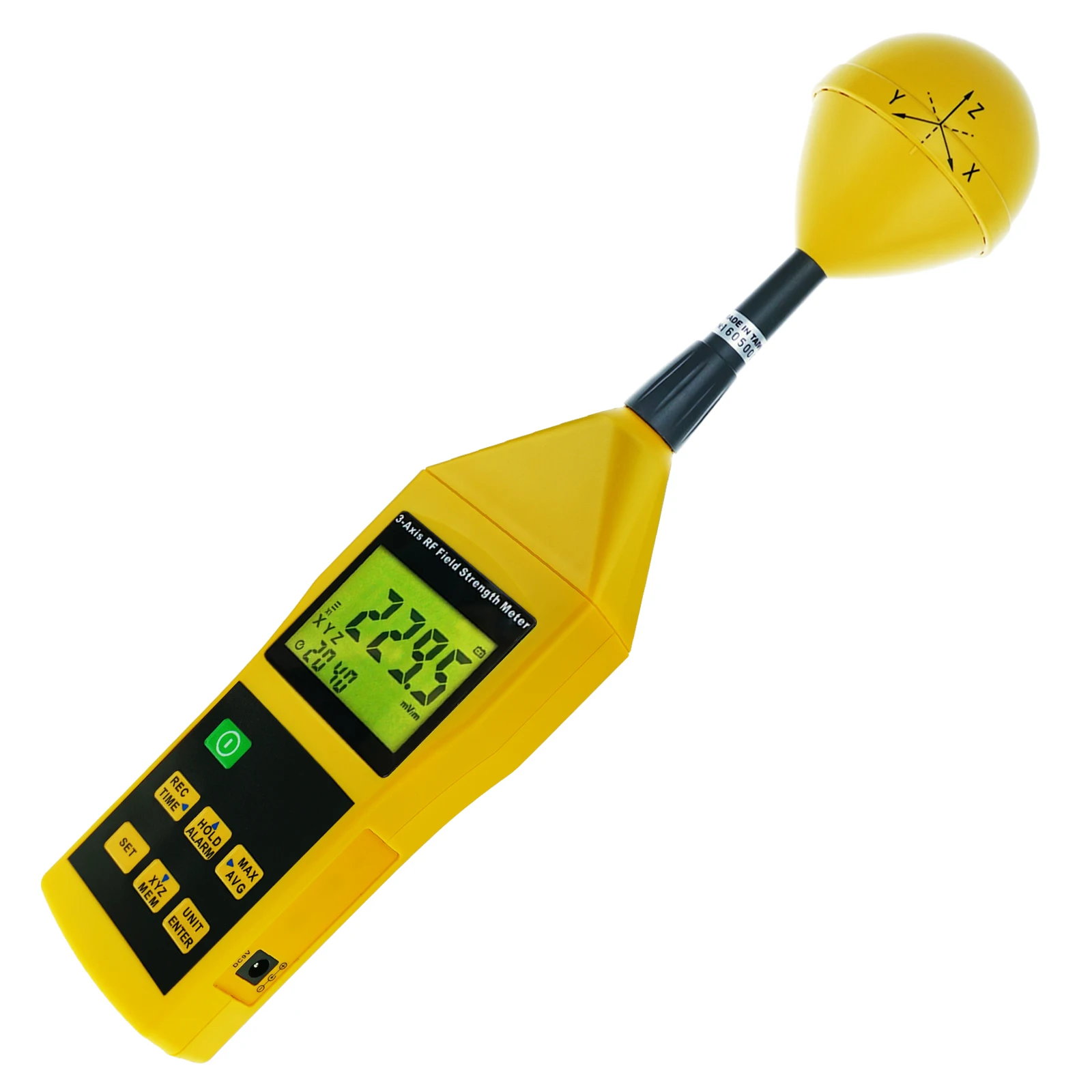 3-Axis Triaxial RF Field Meter 10MHz to 8GHz Electromagnetic Radiation Field Strength Detector Tester w/ Tripod Mounting & Alarm
3-Axis Triaxial RF Field Meter 10MHz to 8GHz Electromagnetic Radiation Field Strength Detector Tester w/ Tripod Mounting & Alarm