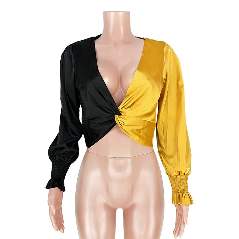 Women Blusas Mujer De Moda 2020 Sexy V-neck Lantern Sleeve Crop Tops and Blouses Female Draped Elegant Shirts Camisa Feminina 
Women Blusas Mujer De Moda 2020 Sexy V-neck Lantern Sleeve Crop Tops and Blouses Female Draped Elegant Shirts Camisa Feminina