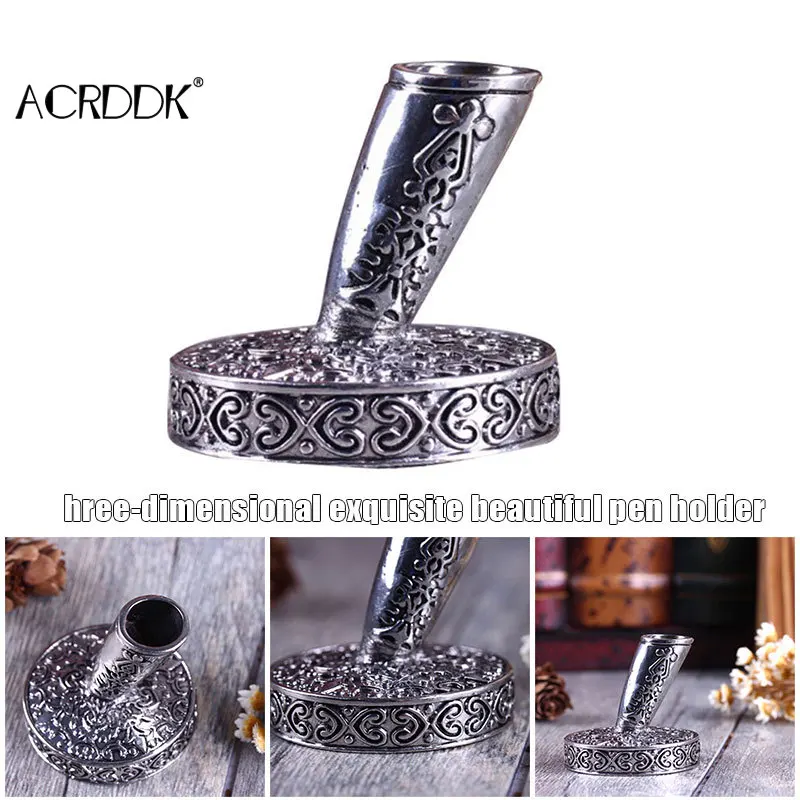 Stainless Steel Pen Holder High-End Retro Carved Hollow for Home Office Decoration DF
Stainless Steel Pen Holder High-End Retro Carved Hollow for Home Office Decoration DF