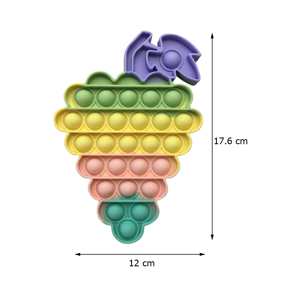 Rainbow Push Bubble Fidget Sensory Toy for Autisim Special Needs Anti-stress Game Stress Relief Squishy Fidget Toys For Kids
Rainbow Push Bubble Fidget Sensory Toy for Autisim Special Needs Anti-stress Game Stress Relief Squishy Fidget Toys For Kids