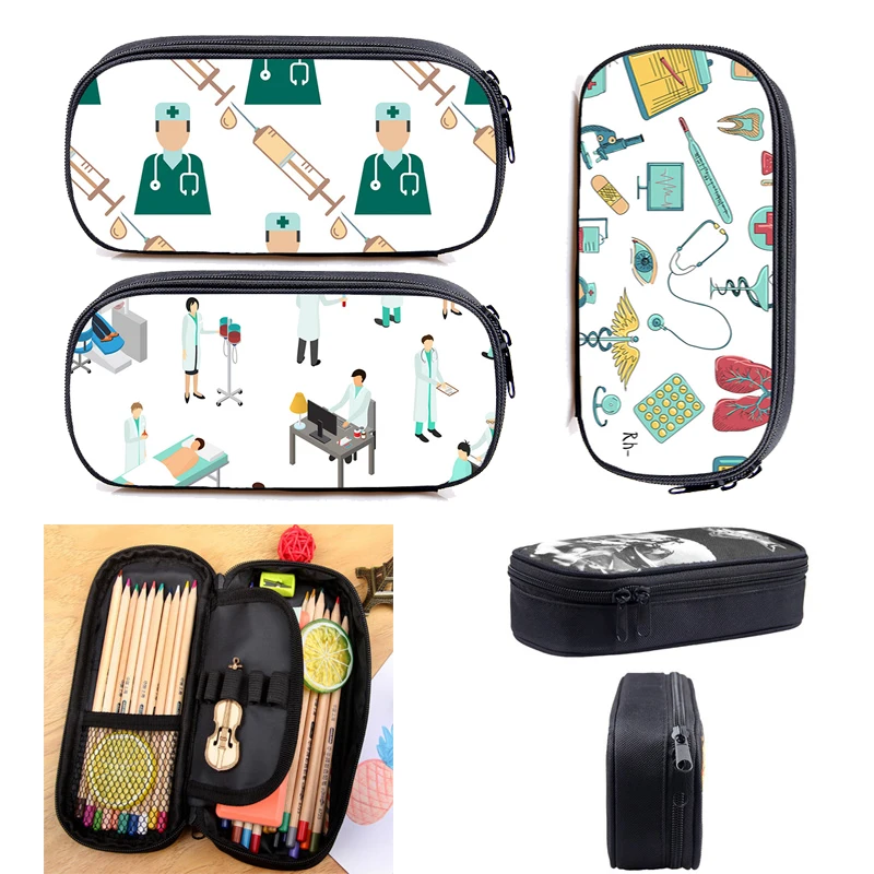 Пенал с 3D рисунком для медсестер и ЭКГ, женская косметичка, белые пеналы с ангелами, детские сумки, сумка для хранения для медсестер и врачей
Пенал с 3D рисунком для медсестер и ЭКГ, женская косметичка, белые пеналы с ангелами, детские сумки, сумка для хранения для медсестер и врачей