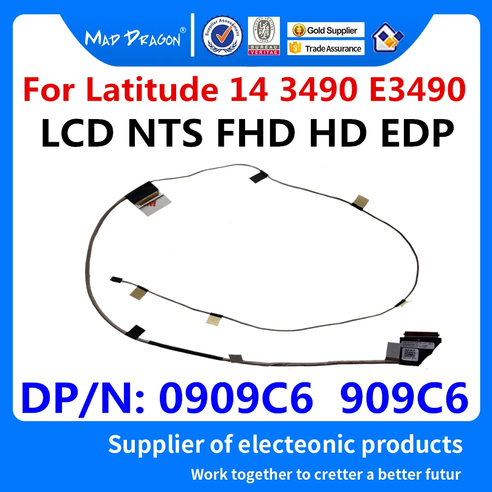 New original Laptop LCD Video Cable For Dell Latitude 14 3490 E3490 DAL10 LCD NTS FHD HD EDP Cable 0909C6 909C6 DC02002YB00
New original Laptop LCD Video Cable For Dell Latitude 14 3490 E3490 DAL10 LCD NTS FHD HD EDP Cable 0909C6 909C6 DC02002YB00