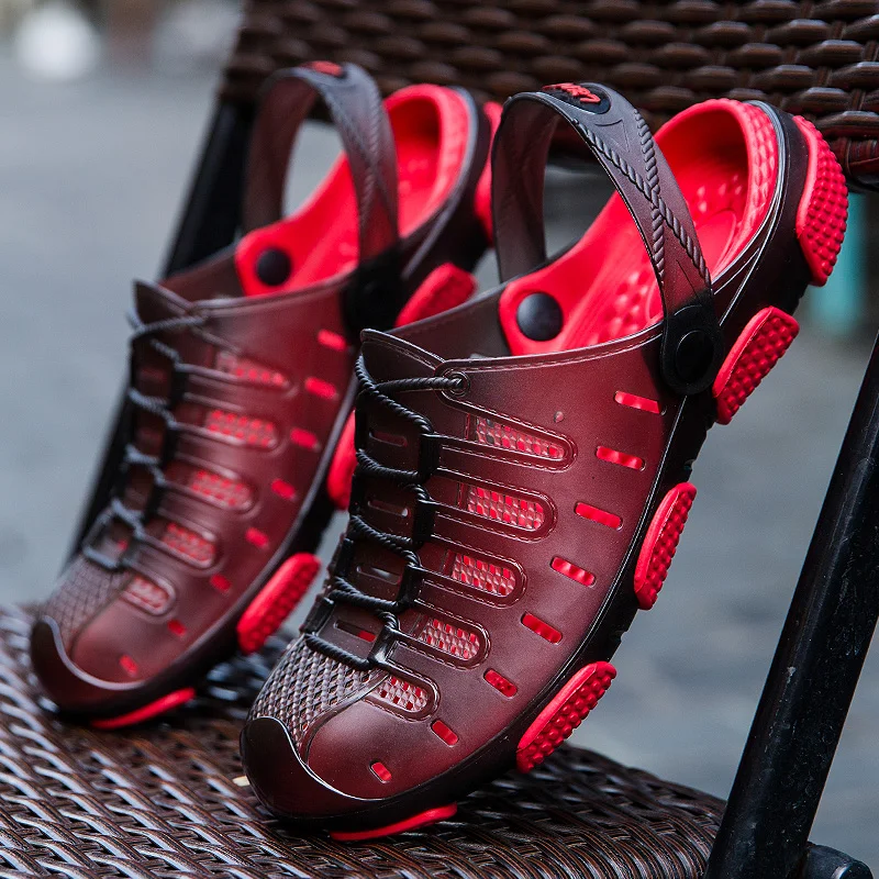 Sandals Men Loafers Slip On Croc Men Shoes Size 40-45 Outdoor Beach Sandals Sandalias Hombre High Quality Fashion Male Slippers 
Sandals Men Loafers Slip On Croc Men Shoes Size 40-45 Outdoor Beach Sandals Sandalias Hombre High Quality Fashion Male Slippers