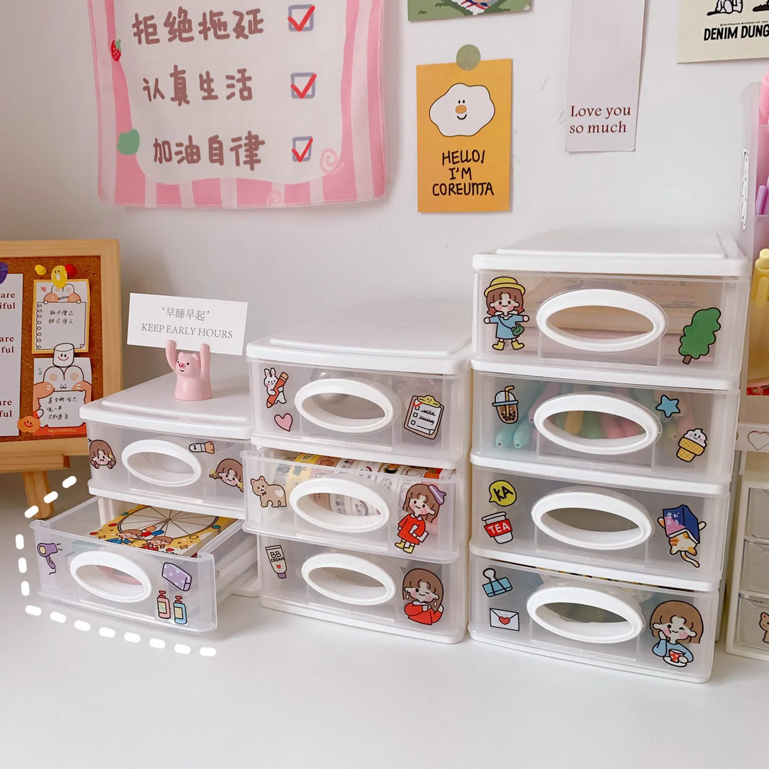 European Simple Desktop Storage Box Desktop Multi-layer Drawer Type Small Object Home Multi-functional Transparent Storage Box
European Simple Desktop Storage Box Desktop Multi-layer Drawer Type Small Object Home Multi-functional Transparent Storage Box