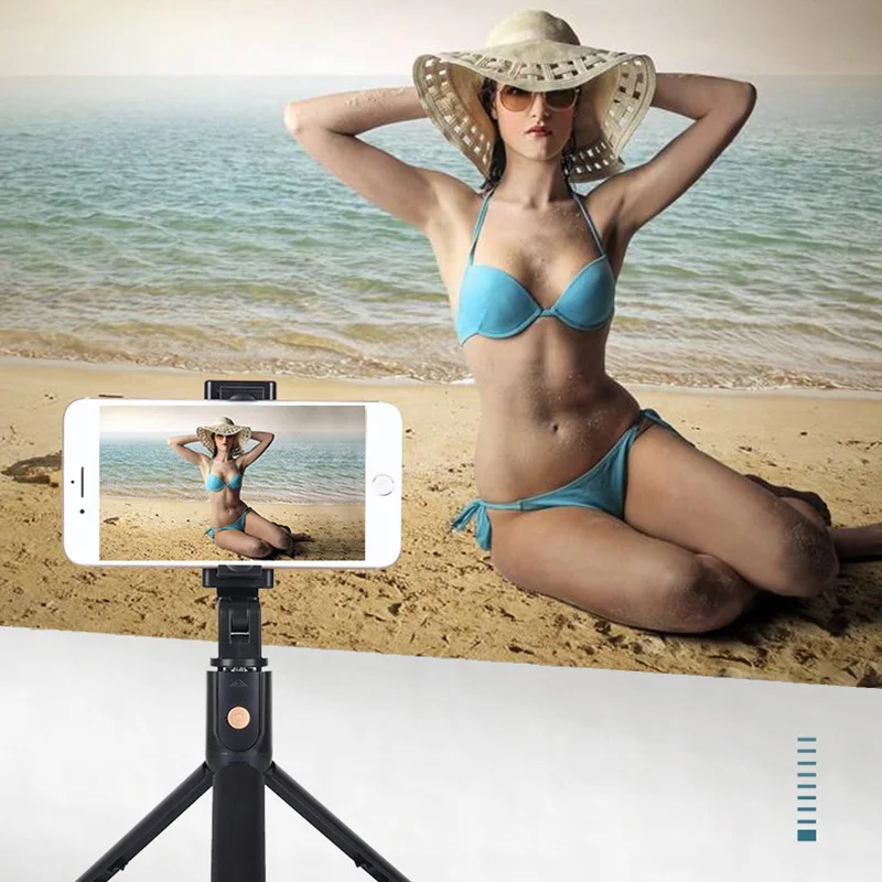 

Universal Phone Selfie Stick Tripod With Wireless Remote Mini Extendable Selfie Stick 360° Rotatable Phone Stand Holder Foldable