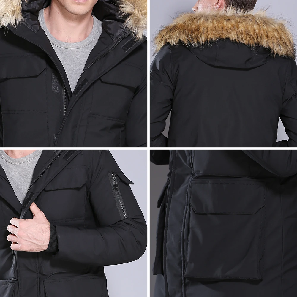 BIUFOLXIU Men Parkas 2021 New Winter Spring Thick Jackets with Breast Arm Pocket Hood with Fur Plus Size Coats Male Outerwear
BIUFOLXIU Men Parkas 2021 New Winter Spring Thick Jackets with Breast Arm Pocket Hood with Fur Plus Size Coats Male Outerwear