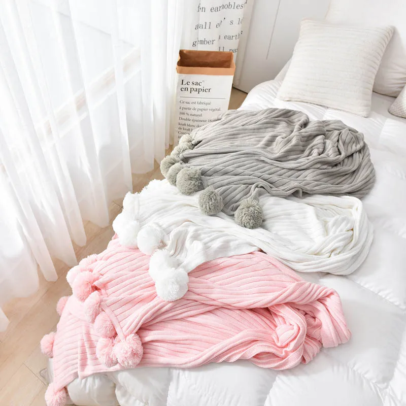 Cotton Knitted Blanket for Bed Sofa Cover Plaid on the Bed Couch Bedding Decorative Air Condition Knitting Throw Blanket Gift
Cotton Knitted Blanket for Bed Sofa Cover Plaid on the Bed Couch Bedding Decorative Air Condition Knitting Throw Blanket Gift
