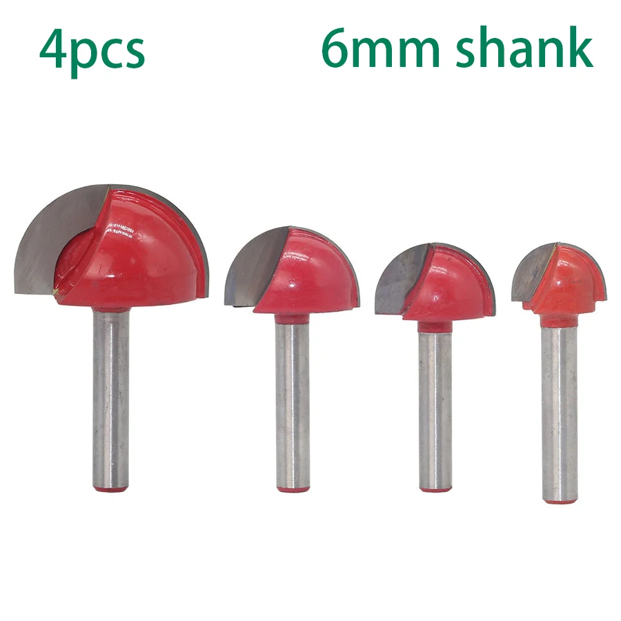 5pc 6mm Shank Wood Cutter Solid Carbide Round Nose Bits Round Nose Cove Core Box Router Bit Woodworking Cutters CNC Tools
5pc 6mm Shank Wood Cutter Solid Carbide Round Nose Bits Round Nose Cove Core Box Router Bit Woodworking Cutters CNC Tools
