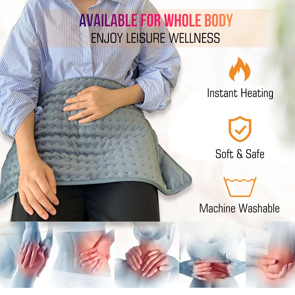 9 Level Electric Therapy Heating Pad Winter Heat Pad Blanket Neck For Stomach Shoulder Back Pain Relief Warmer Wrap Temp Heater
9 Level Electric Therapy Heating Pad Winter Heat Pad Blanket Neck For Stomach Shoulder Back Pain Relief Warmer Wrap Temp Heater
