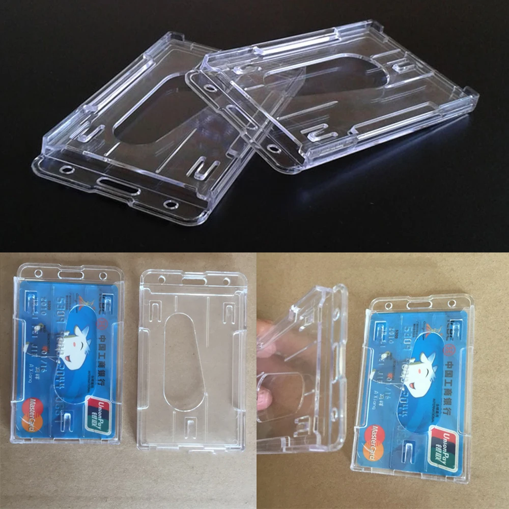 1pcs ID Card Holder Double-sided Vertical Transparent Acrylic Plastic For Bank Credit Cards Driver Licensed Protector Wholesale
1pcs ID Card Holder Double-sided Vertical Transparent Acrylic Plastic For Bank Credit Cards Driver Licensed Protector Wholesale