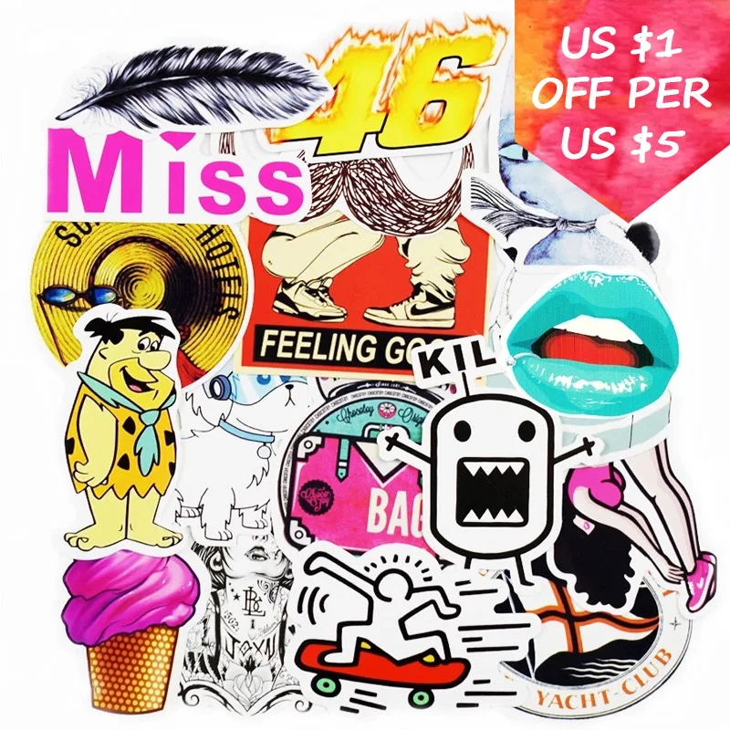 20Pcs Random Stickers For Suitcase Skateboard Laptop Cell Phone Bicycle Motorcycle Car Accessories Waterproof Mixed Stickers
20Pcs Random Stickers For Suitcase Skateboard Laptop Cell Phone Bicycle Motorcycle Car Accessories Waterproof Mixed Stickers