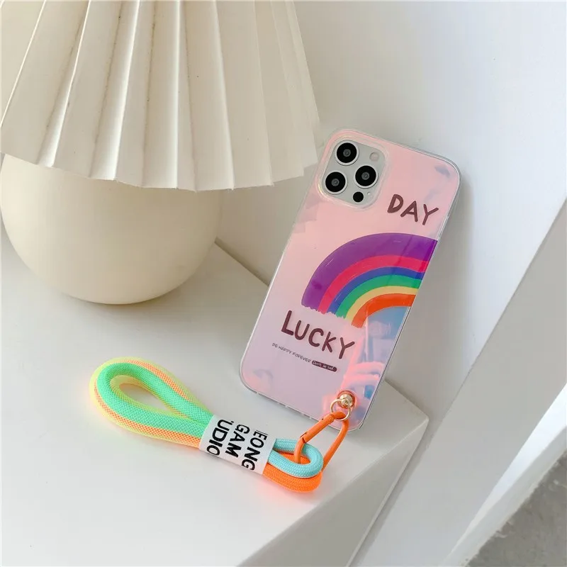 Fashion Clear Rainbow Fluorescent Lanyard Female Soft Case For Iphone 11 12 Pro Max 7 8 Plus Xr X Xs Se 2020 Phone Cover Fundas
Fashion Clear Rainbow Fluorescent Lanyard Female Soft Case For Iphone 11 12 Pro Max 7 8 Plus Xr X Xs Se 2020 Phone Cover Fundas