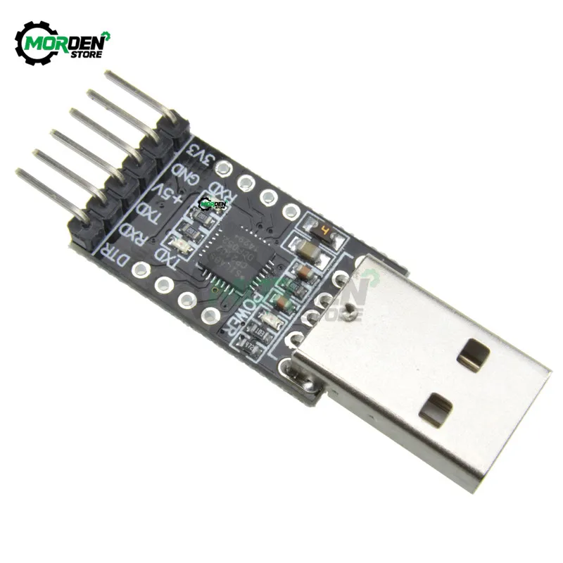 

CP2102 USB 2.0 to TTL UART Module 6Pin Serial Converter STC Replace FT232 Adapter Module 3.3V/5V Power for Arduino Dropship