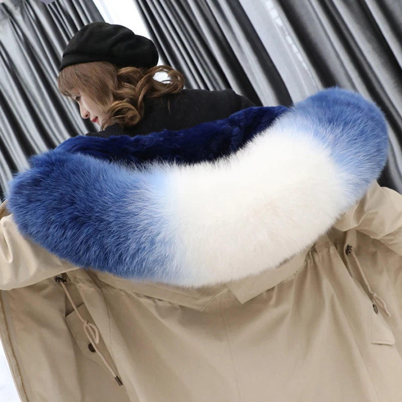 2021 Real Fur Coat Long Women 100% Real Rabbit Fur Liner Natural Fur Collar Hooded Parka Thick Warm Parkas Outerwear
2021 Real Fur Coat Long Women 100% Real Rabbit Fur Liner Natural Fur Collar Hooded Parka Thick Warm Parkas Outerwear