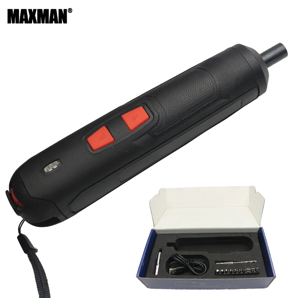 Powered Cordless Electric Screwdriver set-12 bits, Multi-function 3.6V Variable Speed cordless screwdriver USB charging
Powered Cordless Electric Screwdriver set-12 bits, Multi-function 3.6V Variable Speed cordless screwdriver USB charging