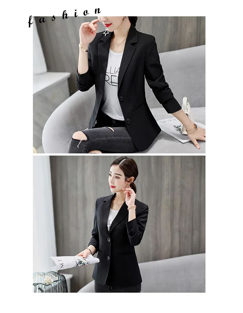 The new Korean version of spring and autumn 2021 slimming large-size long-sleeved small suit jacket casual suit woman
The new Korean version of spring and autumn 2021 slimming large-size long-sleeved small suit jacket casual suit woman