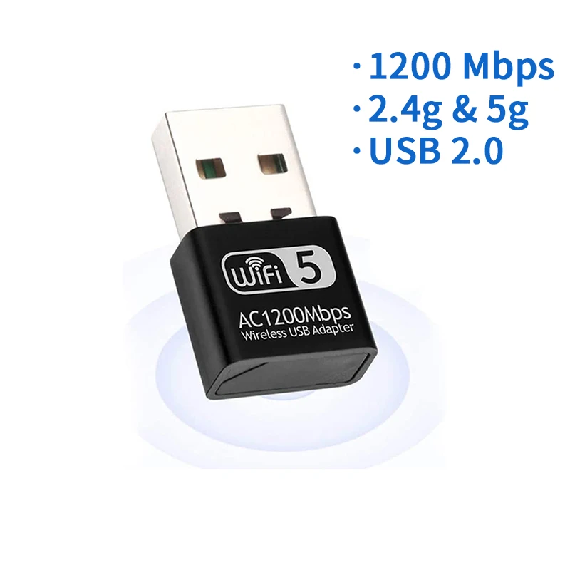 1200Mbps Wireless USB 3.0 Realtek RTL8812BU Wifi Adapter 2.4G 5Ghz Network Card Dongle With Antennas for Desktop PC Computer
1200Mbps Wireless USB 3.0 Realtek RTL8812BU Wifi Adapter 2.4G 5Ghz Network Card Dongle With Antennas for Desktop PC Computer