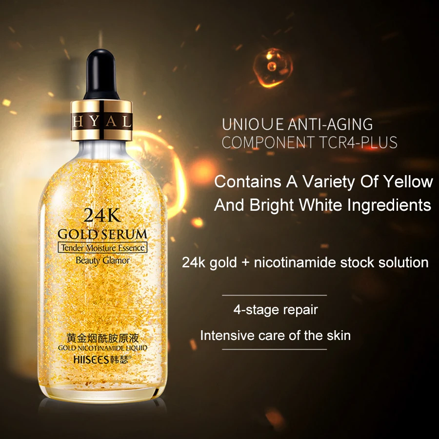24k Gold Face Serum Hyaluronic Acid Serum Moisturizer Essence Cream Whitening Day Creams Anti Aging Anti Wrinkle Acne Art
24k Gold Face Serum Hyaluronic Acid Serum Moisturizer Essence Cream Whitening Day Creams Anti Aging Anti Wrinkle Acne Art