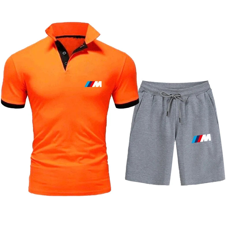New beach movement BMW M Brand Summer Style Male Casual Comfortable Stylish Breathable Lapel Polo+pants Suit Male 2021
New beach movement BMW M Brand Summer Style Male Casual Comfortable Stylish Breathable Lapel Polo+pants Suit Male 2021