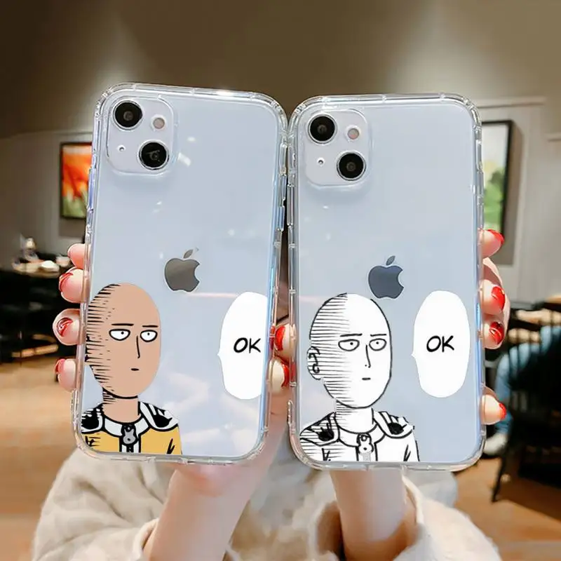 Anime One Punch Man Phone Case Clear Transparent for iPhone 11 12 13 mini pro XS MAX 8 7 6 6S Plus X 5S SE XR 2020
Anime One Punch Man Phone Case Clear Transparent for iPhone 11 12 13 mini pro XS MAX 8 7 6 6S Plus X 5S SE XR 2020