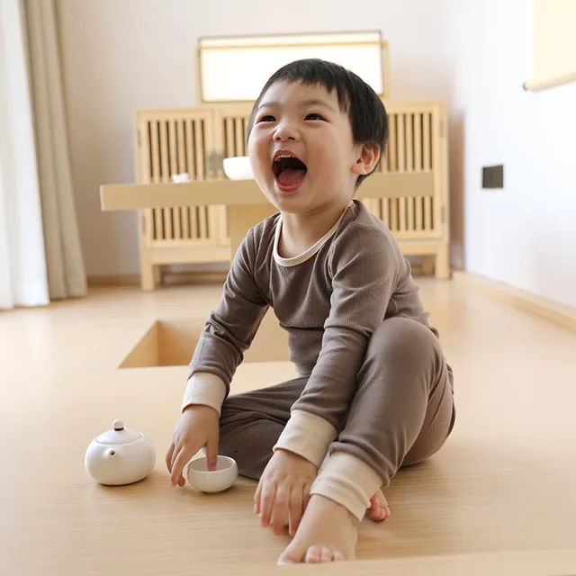 Kid's Ribbed Fitted Pajamas Tops+High Waist Pants Set Unisex Boys Girls Clothes Autumn Spring Long Sleeve Outfits Kids Clothing
Kid's Ribbed Fitted Pajamas Tops+High Waist Pants Set Unisex Boys Girls Clothes Autumn Spring Long Sleeve Outfits Kids Clothing