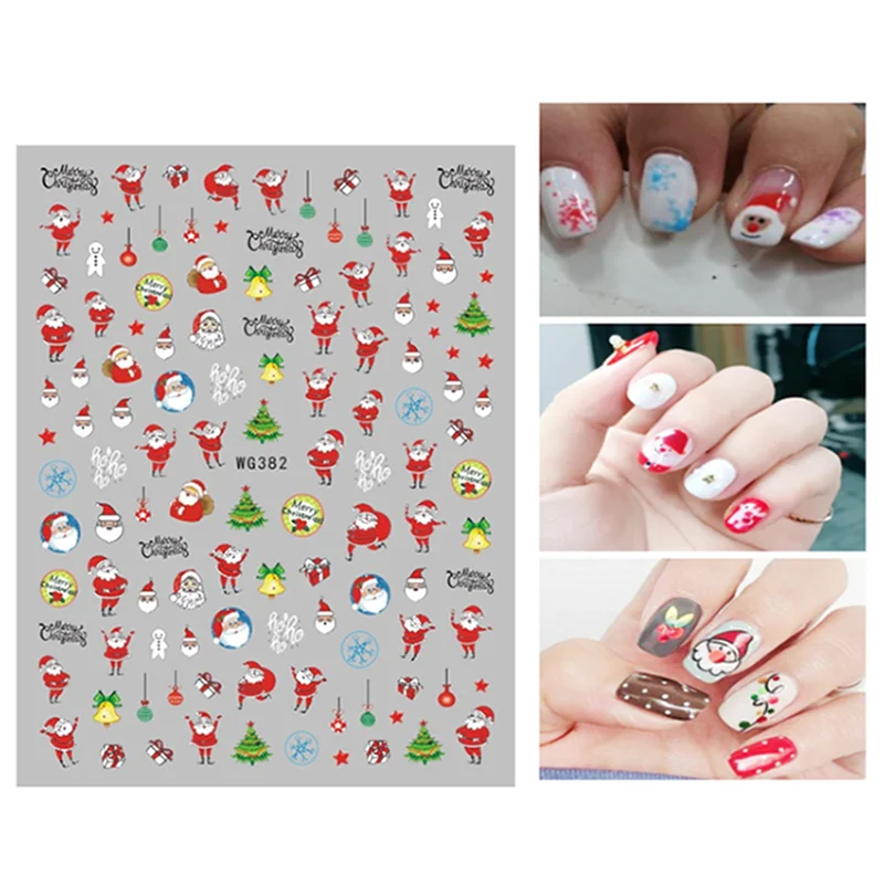 1PCS Christmas Series Cartoon Anime Nail Sticker Christmas Tree Snow Bear Elk Self-adhesive Nail Slider
1PCS Christmas Series Cartoon Anime Nail Sticker Christmas Tree Snow Bear Elk Self-adhesive Nail Slider
