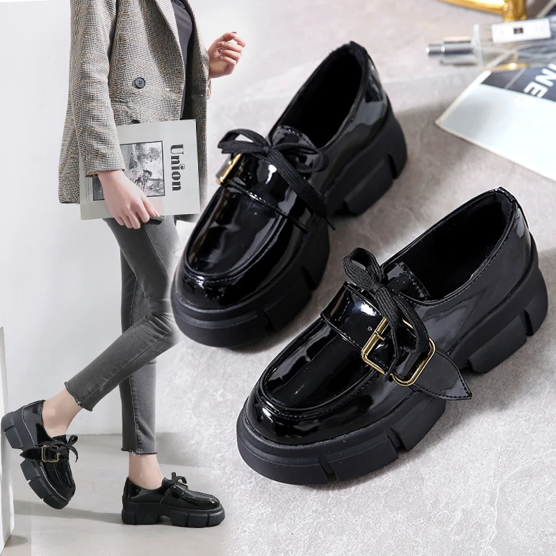 Round Toe Shoes Woman Flats Casual Female Sneakers All-Match Oxfords British Style Clogs Platform Dress New Leather Preppy Summ
Round Toe Shoes Woman Flats Casual Female Sneakers All-Match Oxfords British Style Clogs Platform Dress New Leather Preppy Summ