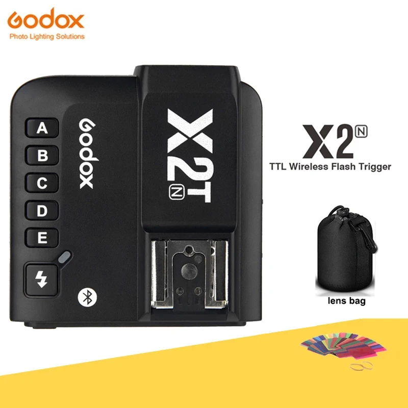 Оригинальный Godox X2T-N TTL 1/8000s 2,4G Беспроводной с триггерным управлением для цифровых зеркальных фотокамер Nikon цифровых зеркальных фотоаппарат...
Оригинальный Godox X2T-N TTL 1/8000s 2,4G Беспроводной с триггерным управлением для цифровых зеркальных фотокамер Nikon цифровых зеркальных фотоаппарат...