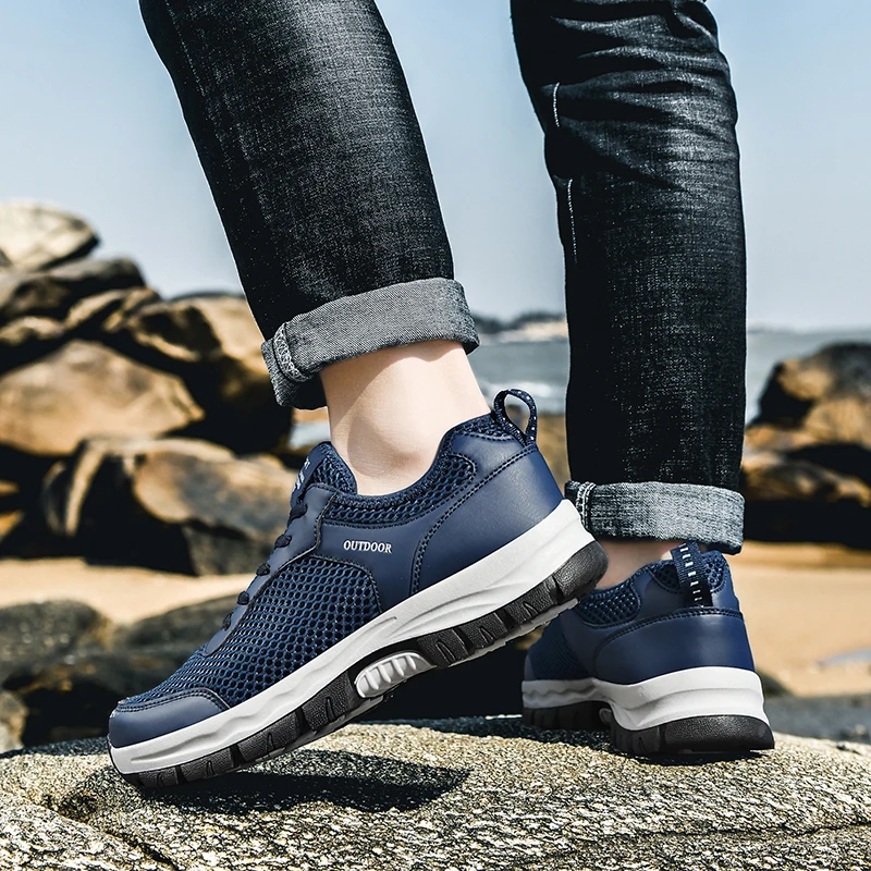 Men Mesh Hiking Shoes Outdoor Plus Size 39-48 Non-slip Trekking Breathable Summer Shoes Male Mountain Hiking Sports Sneakers
Men Mesh Hiking Shoes Outdoor Plus Size 39-48 Non-slip Trekking Breathable Summer Shoes Male Mountain Hiking Sports Sneakers