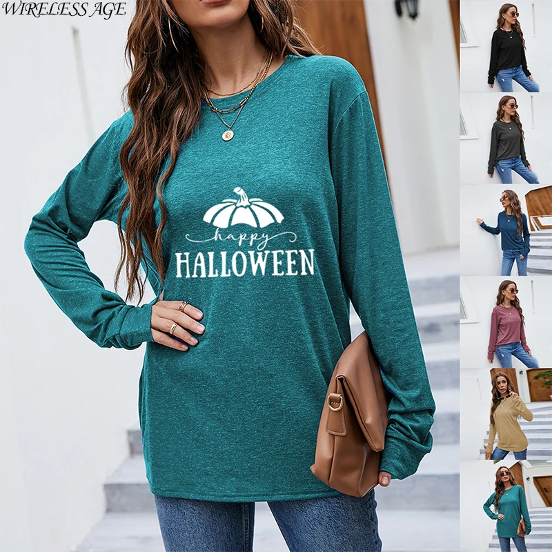 WIRELESS AGE Hoodie Women Long Sleeve Round Neck Halloween Art Pumpkin Printed Casual Pullovers Tops Spring Autumn Fashion Wild
WIRELESS AGE Hoodie Women Long Sleeve Round Neck Halloween Art Pumpkin Printed Casual Pullovers Tops Spring Autumn Fashion Wild