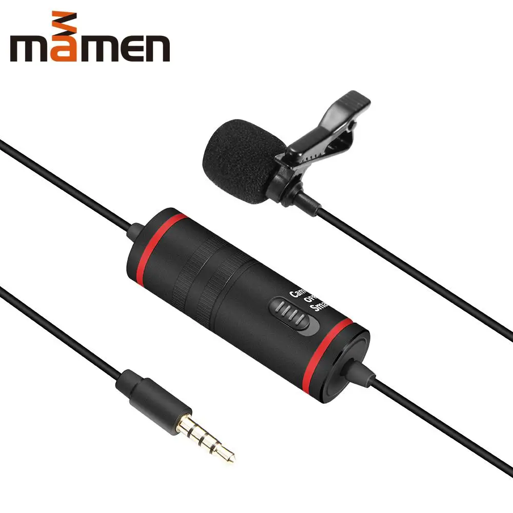 MAMEN km d1 Lavalier камера Микрофон отворот конденсатор микрофон для Canon Nikon DSLR