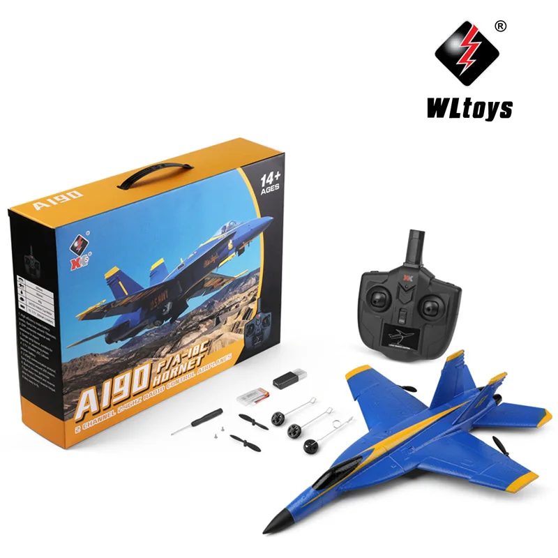 Wltoys XK A190 F-18 RC Airplane F/A-18C Hornet 2.4GHZ Radio Control Airplane 6axis Drone Remote Control Aircraft Glider Plane
Wltoys XK A190 F-18 RC Airplane F/A-18C Hornet 2.4GHZ Radio Control Airplane 6axis Drone Remote Control Aircraft Glider Plane