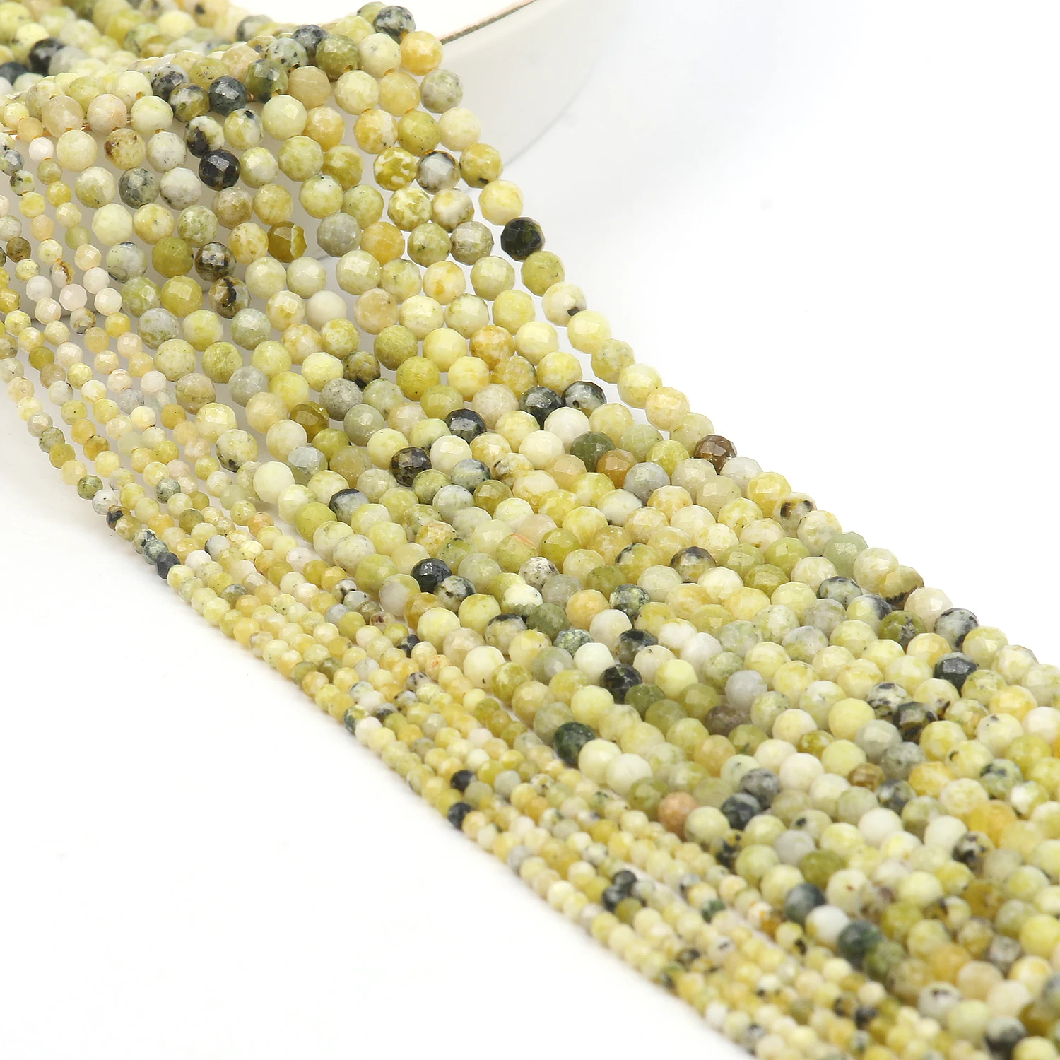 Бусины из натурального желтого камня, 2/3/4 мм 
Бусины из натурального желтого камня, 2/3/4 мм