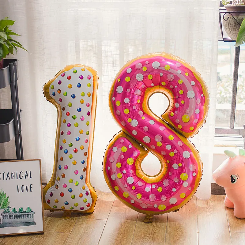 1pcs/lot Donut Birthday Party 42inch Number Foil Balloon Baby Shower Happy Birthday Decoration Inflatable Ball Sweet Kids Party
1pcs/lot Donut Birthday Party 42inch Number Foil Balloon Baby Shower Happy Birthday Decoration Inflatable Ball Sweet Kids Party