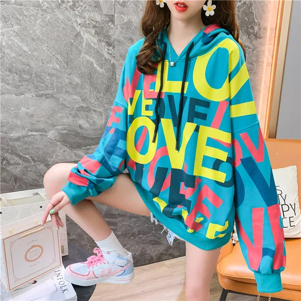 Korean Women Hoodie Sweatshirts 2020 Winter Casual Fleece Oversized Hoodies Loose Letter Printing Thicken Hoodies for Girls
Korean Women Hoodie Sweatshirts 2020 Winter Casual Fleece Oversized Hoodies Loose Letter Printing Thicken Hoodies for Girls