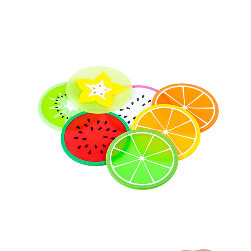 2021 New Coaster Fruit Shaped Silicone Coaster Non-slip Insulation Pad Drink Tableware Placemat Table Decoration Mat
2021 New Coaster Fruit Shaped Silicone Coaster Non-slip Insulation Pad Drink Tableware Placemat Table Decoration Mat