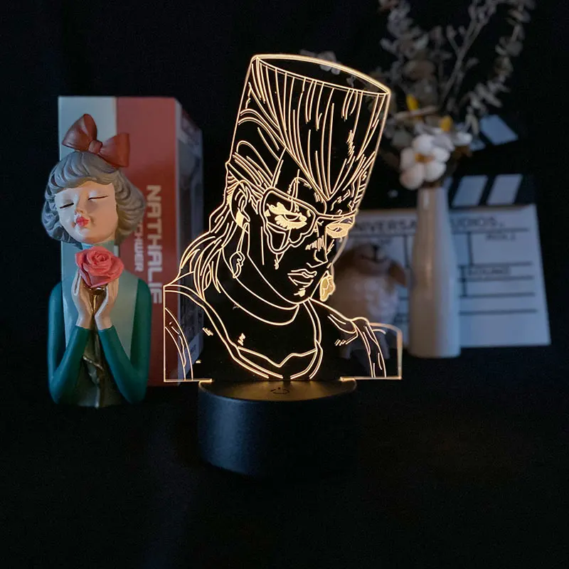 JoJo Bizarre Adventure Jean Pierre Polnareff 3d Led Light Anime for Bedroom Decor Light Birthday Gift Manga Jojo Night Lamp
JoJo Bizarre Adventure Jean Pierre Polnareff 3d Led Light Anime for Bedroom Decor Light Birthday Gift Manga Jojo Night Lamp