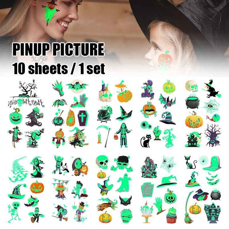 Waterproof Halloween Fake Face Tattoo Sticker Festival Art Makeup Body Decoration DU55
Waterproof Halloween Fake Face Tattoo Sticker Festival Art Makeup Body Decoration DU55