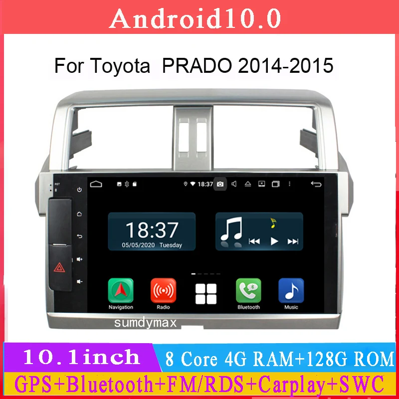Автомобильный мультимедийный плеер octa core DSP android 10 для Toyota PRADO 2014-2017 gps navi автомобильное радио аудио стерео головное устройство DSP Carplay
Автомобильный мультимедийный плеер octa core DSP android 10 для Toyota PRADO 2014-2017 gps navi автомобильное радио аудио стерео головное устройство DSP Carplay