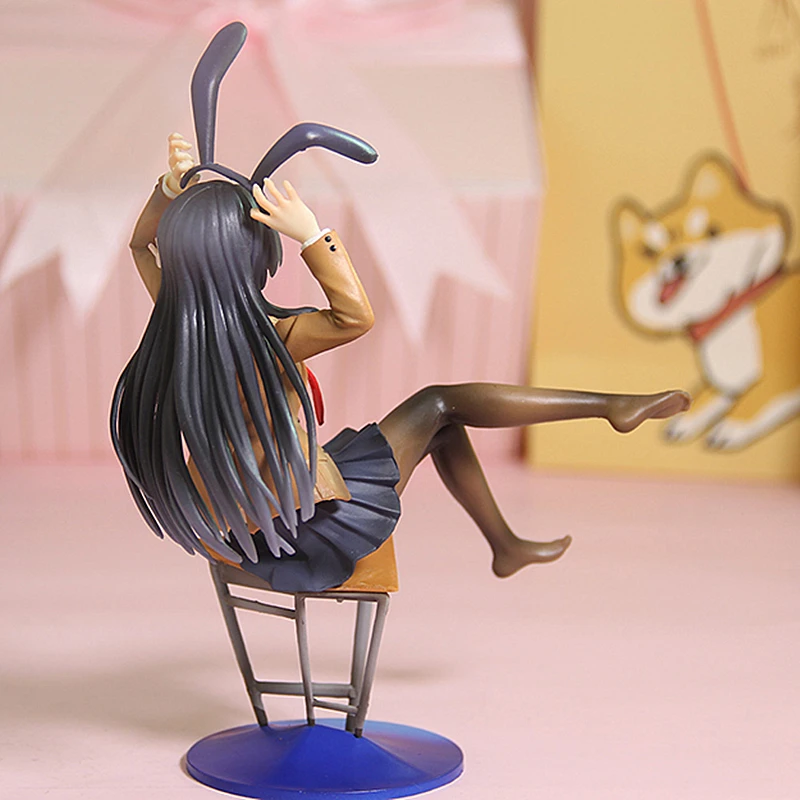 New Anime 20cm Rascal Does Not Dream of Bunny Girl Sexy Senpai Sakurajima Mai Chair Ver. 1/7 PVC Action Figure Model Toy New
New Anime 20cm Rascal Does Not Dream of Bunny Girl Sexy Senpai Sakurajima Mai Chair Ver. 1/7 PVC Action Figure Model Toy New