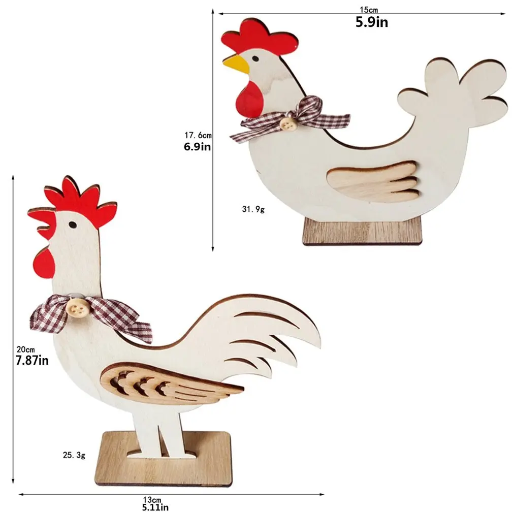 Easter Decoration Ornaments Wooden Chicken Nordic Home Decoration Ornaments Creative Table Decoration 
Easter Decoration Ornaments Wooden Chicken Nordic Home Decoration Ornaments Creative Table Decoration