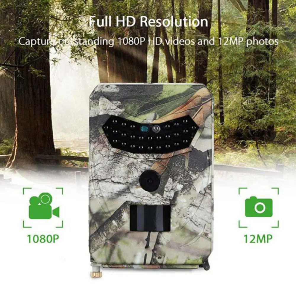1080P 12MP Trail Camera Infrared Night Vision Scouting Camera for Wildlife Monitoring and Farm 
1080P 12MP Trail Camera Infrared Night Vision Scouting Camera for Wildlife Monitoring and Farm