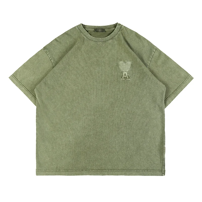 Fgss men's clothing - 2021 summer new fashion brand washing and color frying process chest embroidery short sleeve T-shirt
Fgss men's clothing - 2021 summer new fashion brand washing and color frying process chest embroidery short sleeve T-shirt