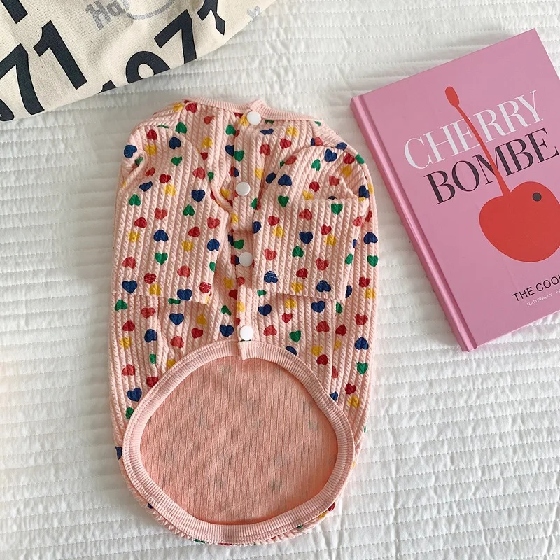 Кардиган для собак и кошек, футболка с принтом сердец и милой любви, одежда для собак в Корейском стиле, одежда для чихуахуа, померанского жи... 
Кардиган для собак и кошек, футболка с принтом сердец и милой любви, одежда для собак в Корейском стиле, одежда для чихуахуа, померанского жи...