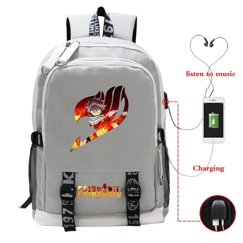 Usb Charging Backpack for Boys Girls Satchel Children School Bag Primary Book Bag Kids FAIRY TAIL Anime Knapsack Mochila Escolar
Usb Charging Backpack for Boys Girls Satchel Children School Bag Primary Book Bag Kids FAIRY TAIL Anime Knapsack Mochila Escolar