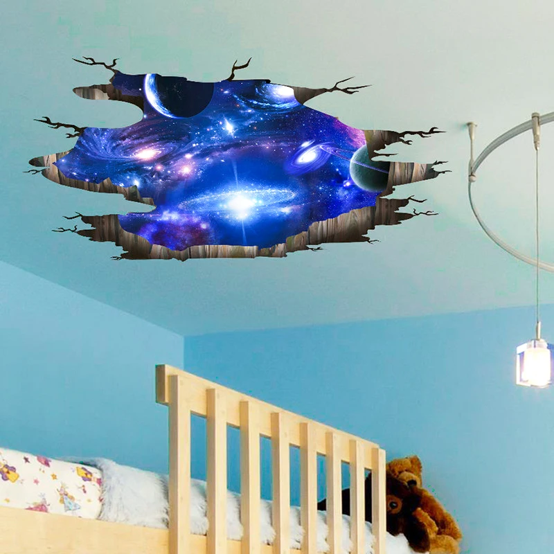 3D Universe Broken Wall Stickers TV Sofa Background Home Decor Childrens Room Decoration Toys Bedroom Poster Self-Adhesive
3D Universe Broken Wall Stickers TV Sofa Background Home Decor Childrens Room Decoration Toys Bedroom Poster Self-Adhesive