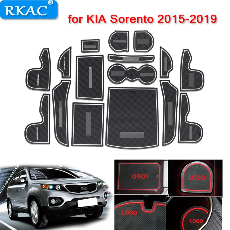 Фото Нескользящие резиновые коврики RKAC для KIA Sorento 2015 2019|Автомобильные грязезащитные