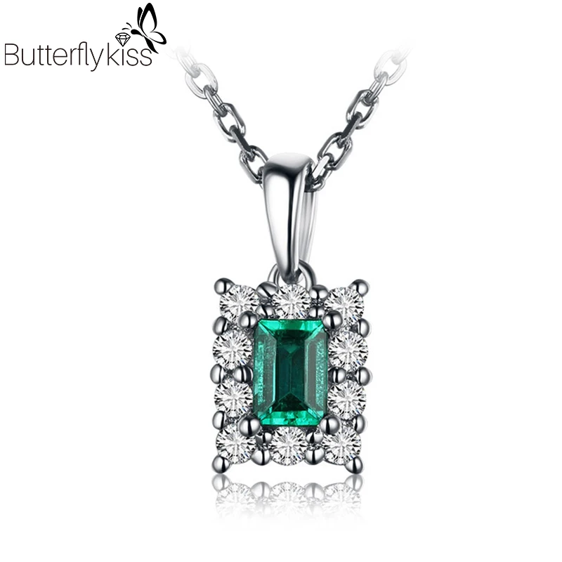 BK 18k Genuine Gold 585 Pendant Necklaces For Women White Gold Natural Emerald Gemstone With Diamond Necklace Wedding Jewelry
BK 18k Genuine Gold 585 Pendant Necklaces For Women White Gold Natural Emerald Gemstone With Diamond Necklace Wedding Jewelry